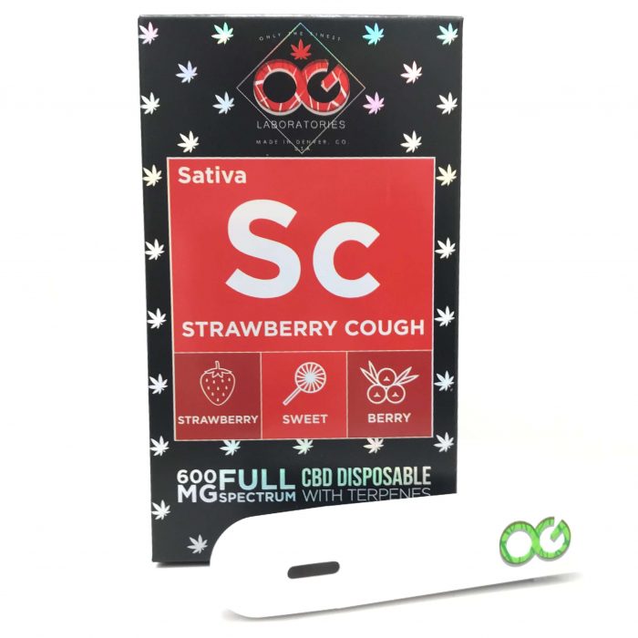 OG CBD Disposable Vape Pen Strawberry Cough